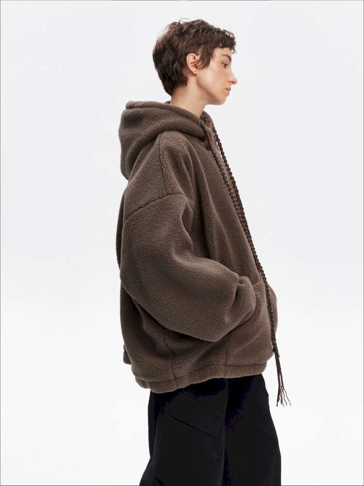 Drawstring Loose Hooded Jacket【s0000015060】