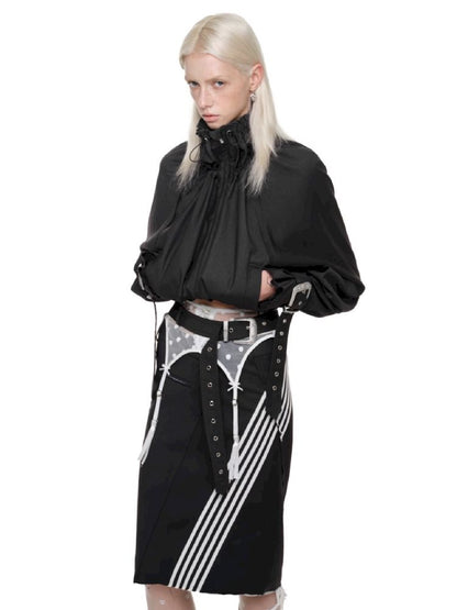 Polka Dot Lace Garter Belt【s0000011612】