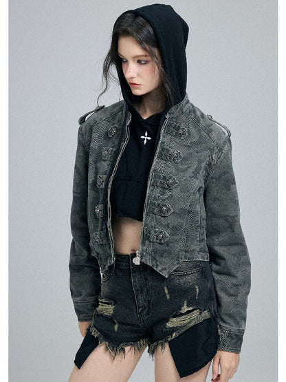 Vintage Camouflage Cargo Jacket【s0000016262】