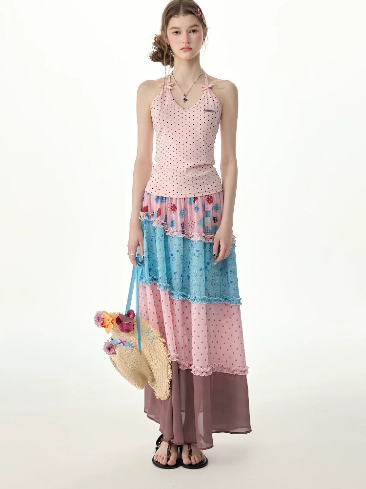 Polka Dot Milk Candy Camisole【s0000017259】