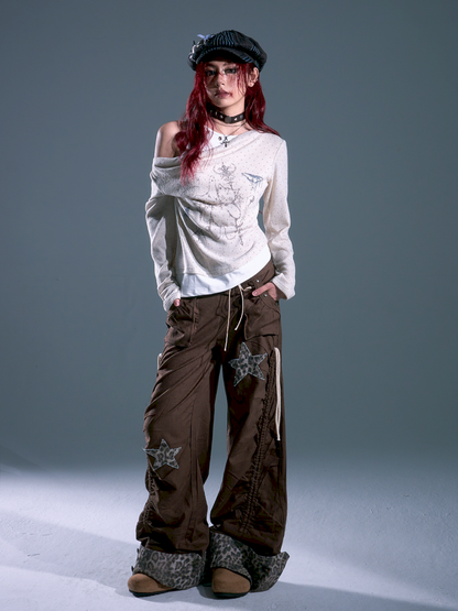 Flap Loose Casual Wide Leg Pants【s0000013691】