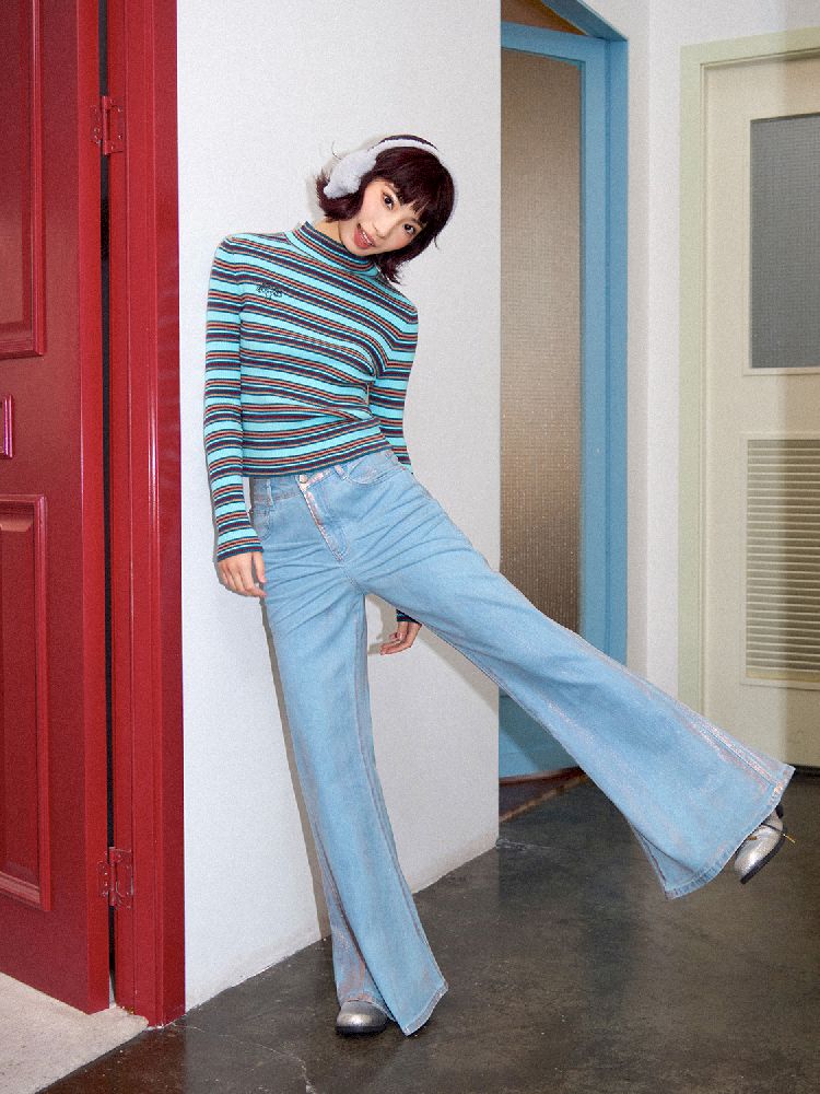 rayed Microblend Denim Trousers【s0000011639】