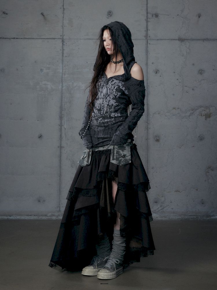 Fake Two Piece Heavy Layered Cake Skirt【s0000013476】