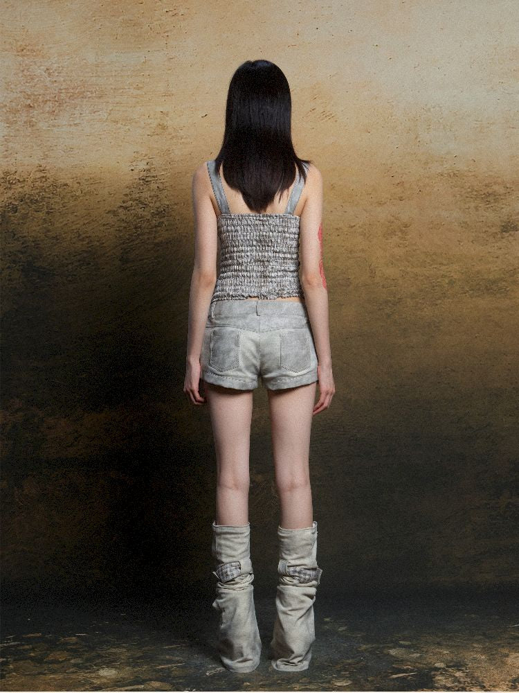 Patchwork Corset Camisole Top【s0000011812】