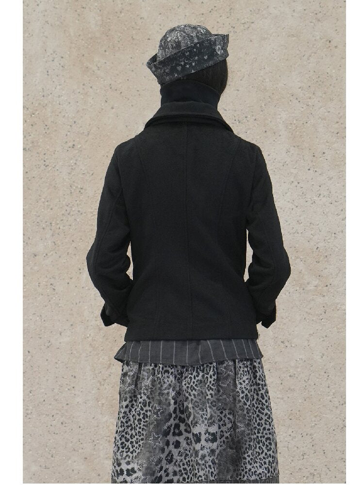 Vintage Cross Print Rivet Jacket【s0000018073】