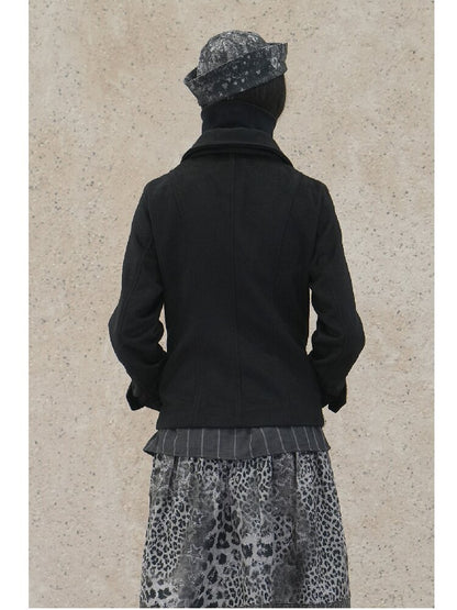 Vintage Cross Print Rivet Jacket【s0000018073】