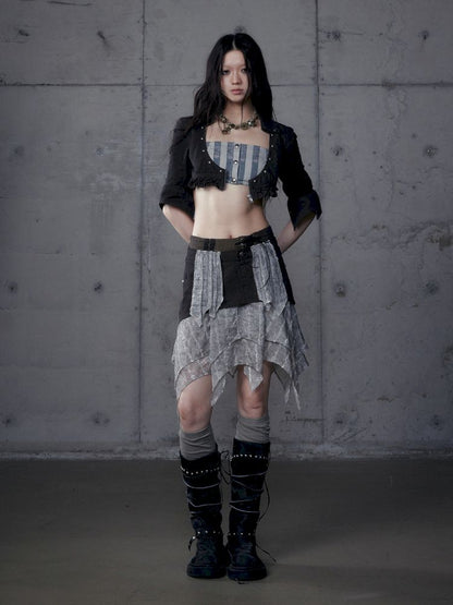 Short low collar long sleeve shirt【s0000013478】