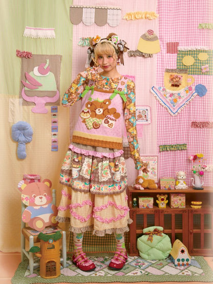 Lace Design Layered Cake Skirt【s0000013700】