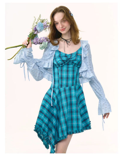 rregular Hem Halter Dress【s0000012224】