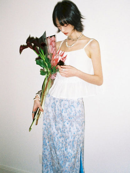 Pure white strapless tops【s0000012956】