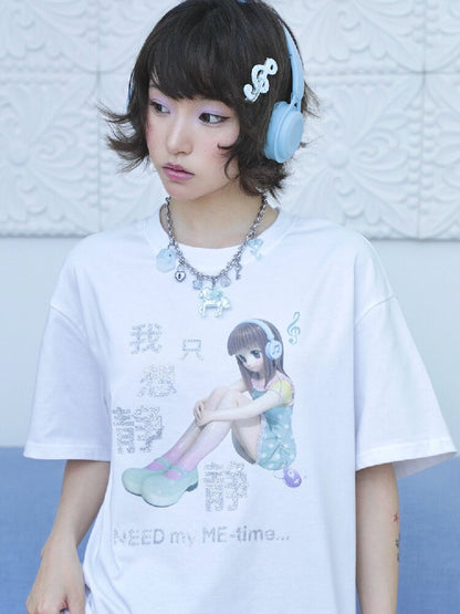 Sparkling Print Short Sleeve Tee【s0000017130】