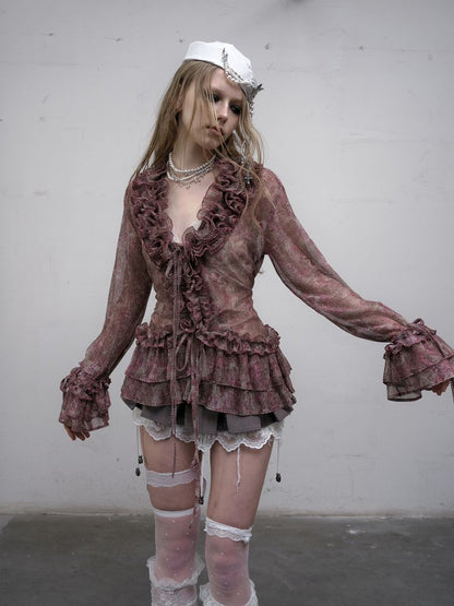 Long Sleeve Flared Sun Protection Shirt【s0000012328】