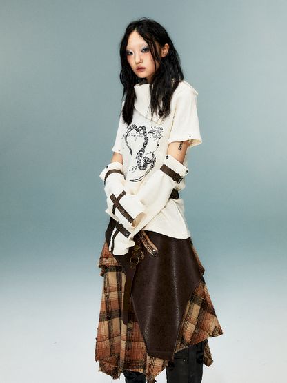 탈착식 긴 슬리브 니트 탑 [S0000011482]