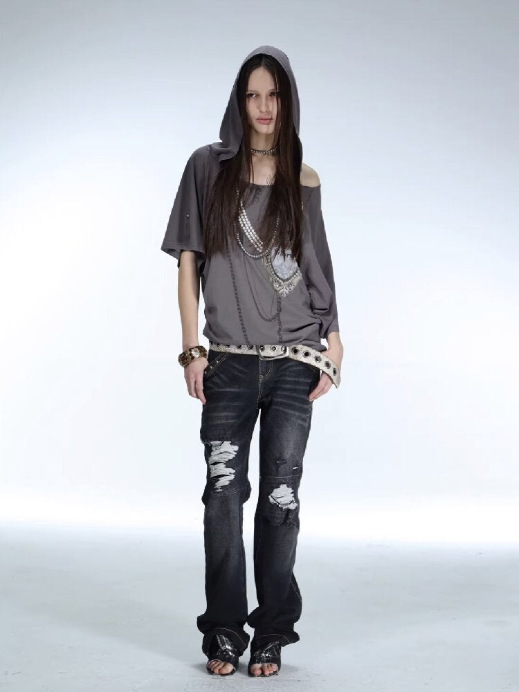 Vintage Gem Print Diamond T-Shirt【s0000015913】