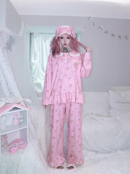 Strawberry Star Pajama Set【s0000013969】