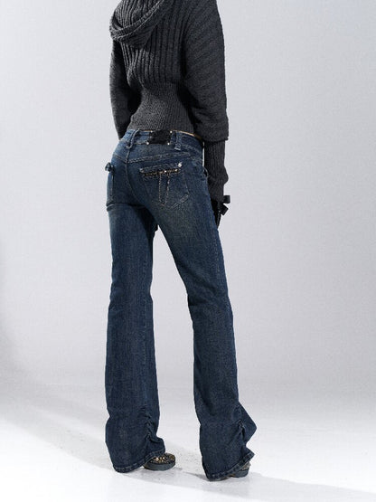 Heavy-Duty Washed Straight Jeans【s0000018487】