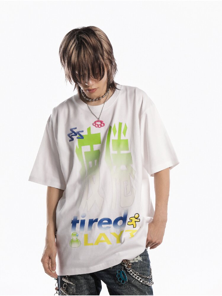 Slogan Print Casual T Shirt【s0000019128】