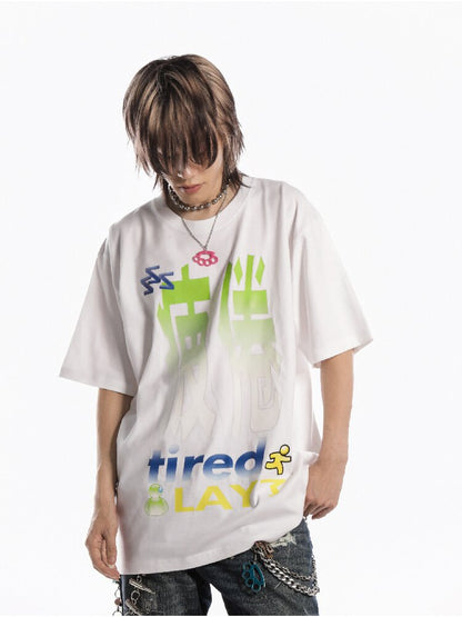 Slogan Print Casual T Shirt【s0000019128】