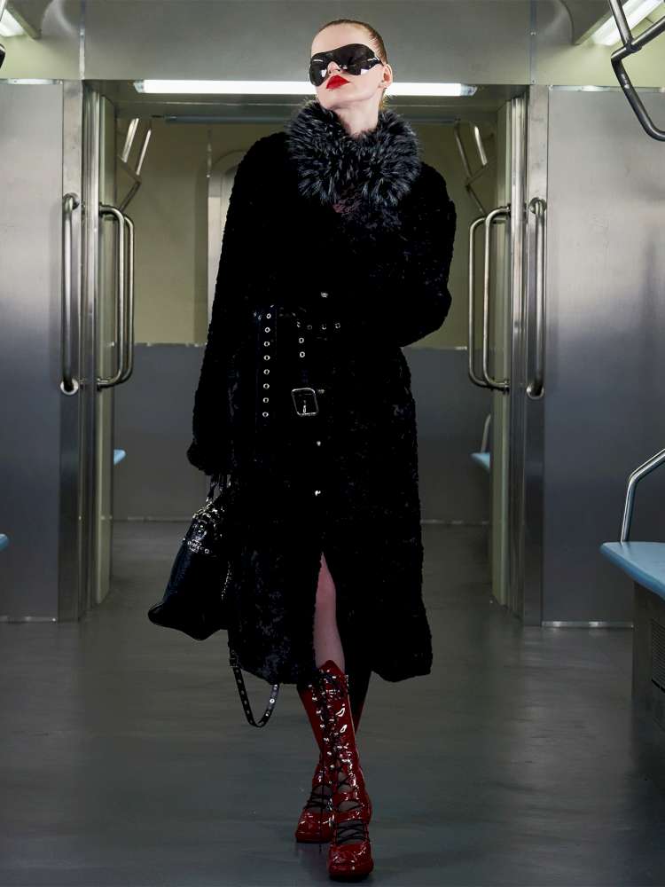 Eco Friendly Fur Panelled Coat【s0000014645】