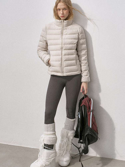 Quilted White Duck Down Jacket【s0000015234】