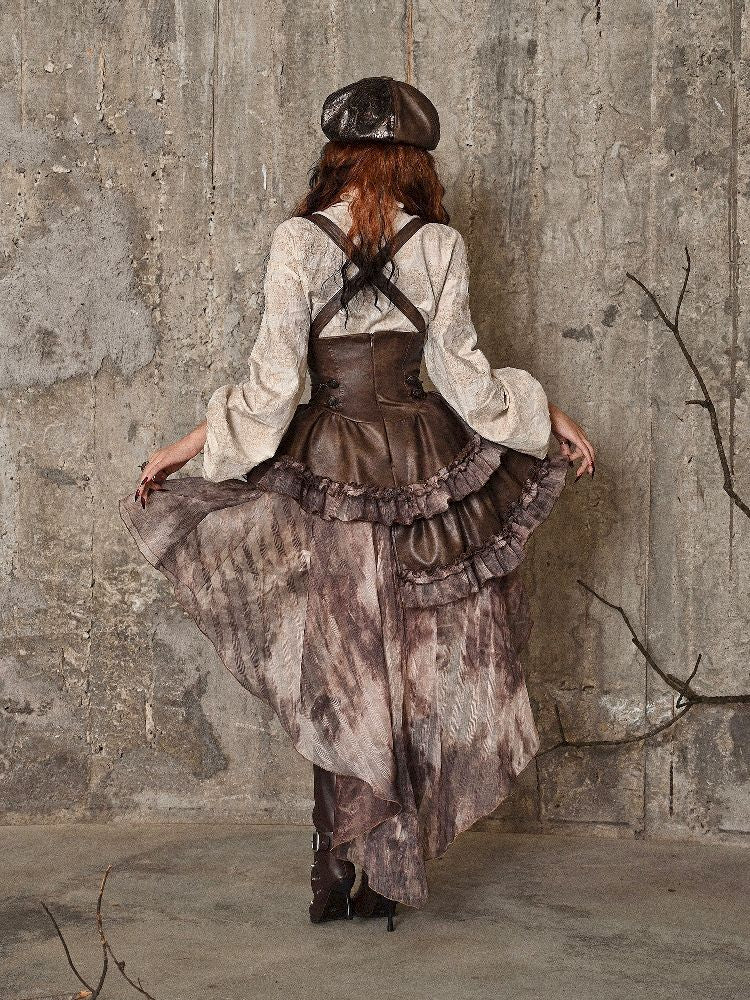 Chest Brace Strappy Trailing Skirt【s0000005226】