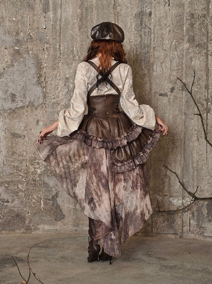 Chest Brace Strappy Trailing Skirt【s0000005226】