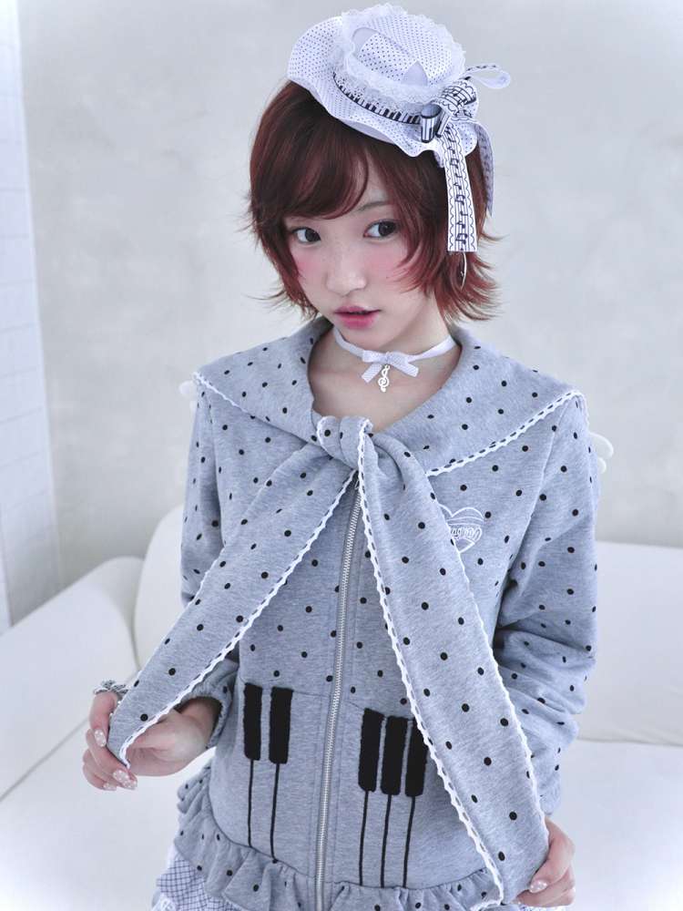 Antique Ghost Girl Gray Sailor Dress【s0000014696】