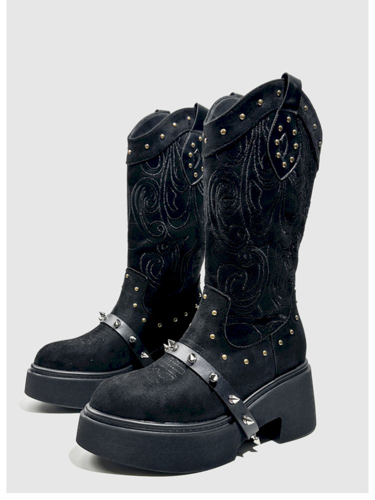 Thick Bottom Western Boots【s0000013764】