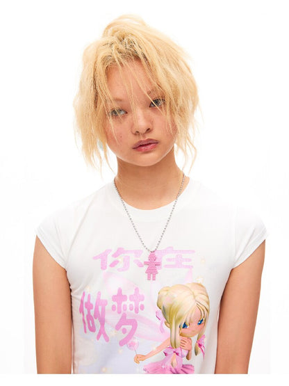 Are You Dreaming Print Short Tee【s0000016490】