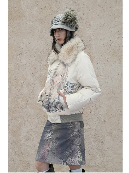 Snow Leopard Vintage Patchwork Hat【s0000018071】