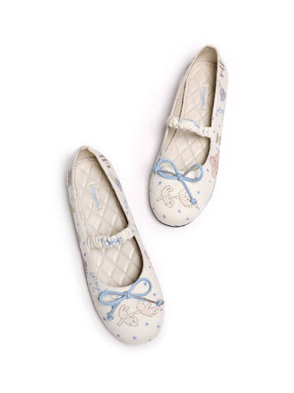 Bunny Adventure Print Ballet Shoe【s0000016128】
