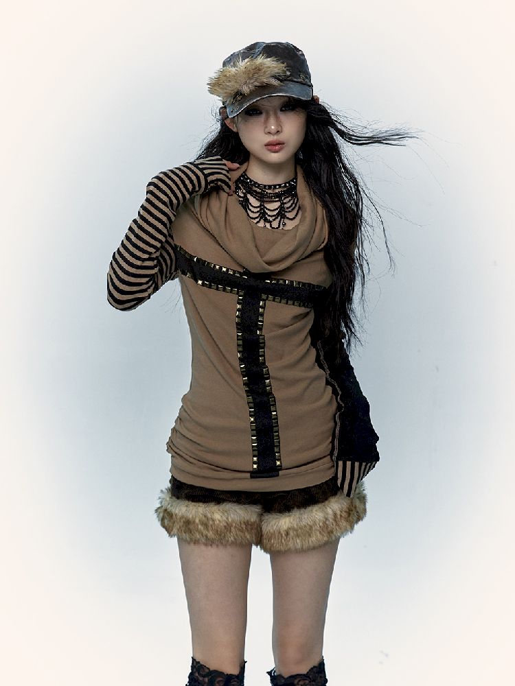 Striped Long Sleeve T-Shirt【s0000011216】