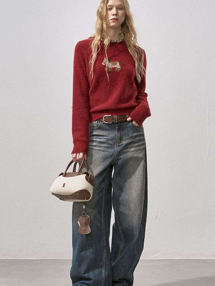 Cat Whisker Wide Leg Vintage Jeans【s0000015216】