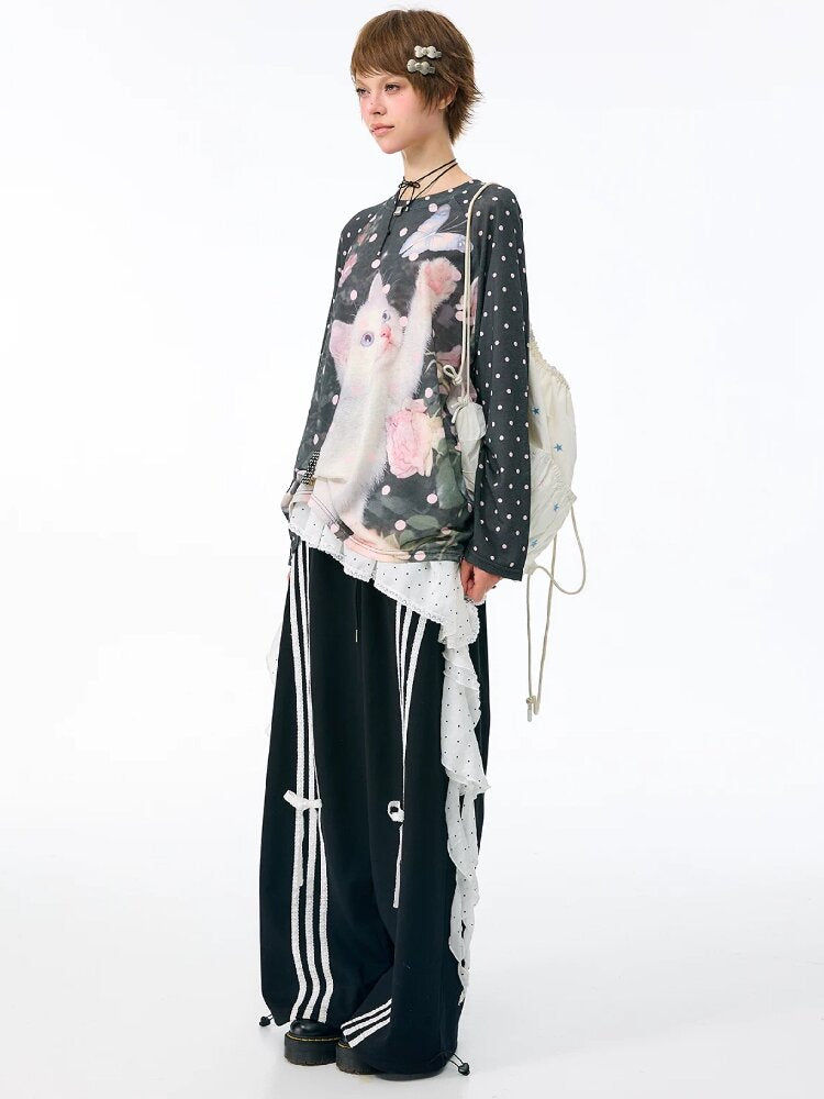 Polka Dot Design Layered One Piece【s0000017872】