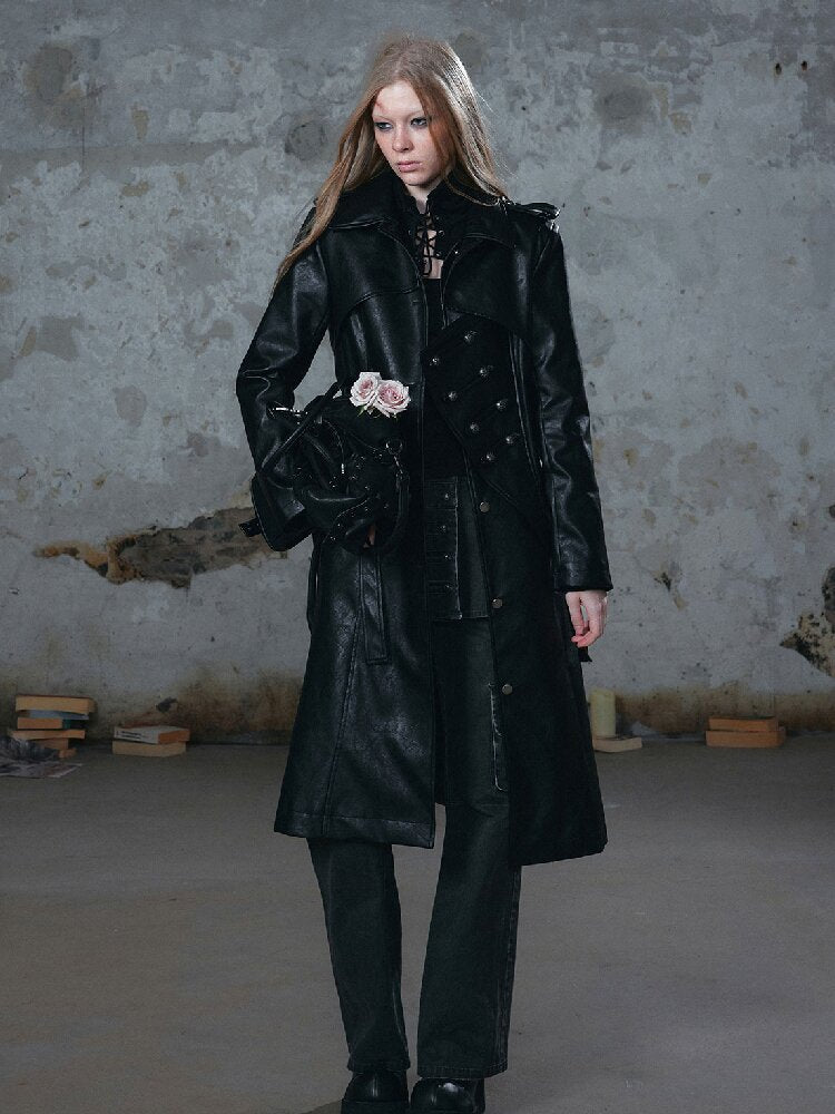 Asymmetrical Heavy Knight Trench Coat【s0000018518】
