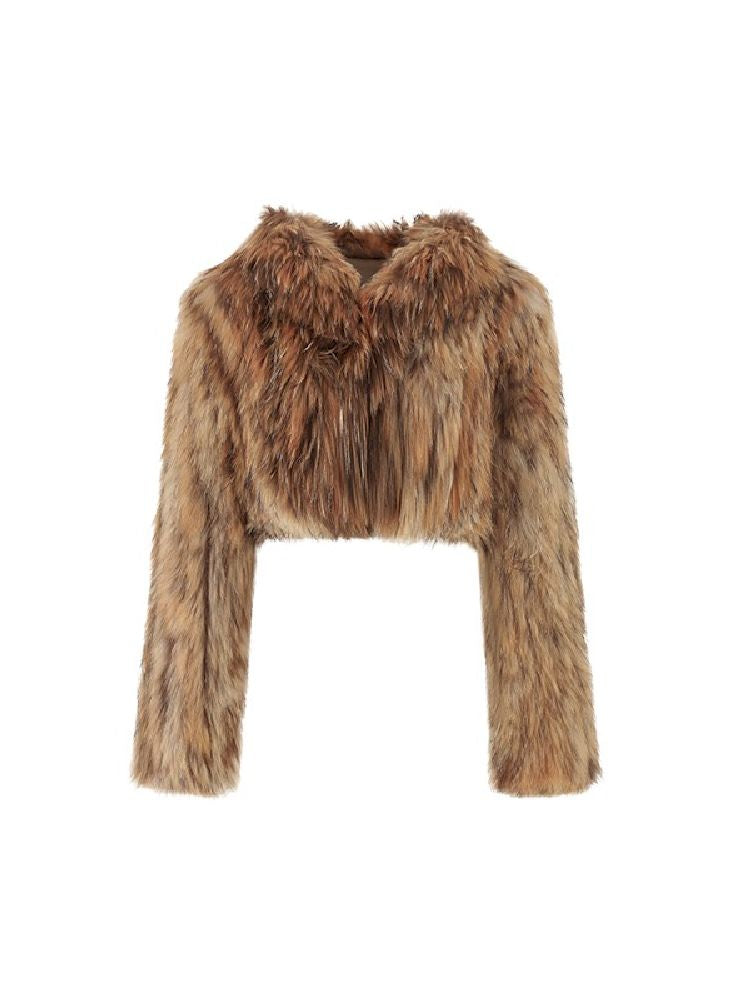 Raccoon fur short thickened new warm coat【s0000004730】