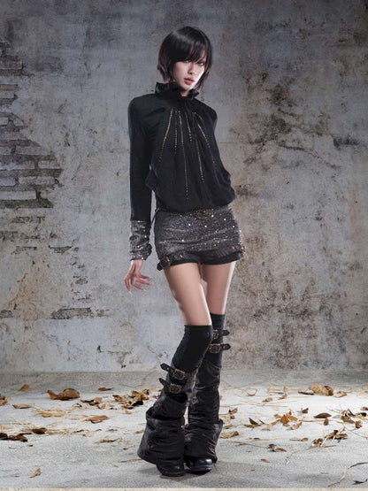 Pull-Over Collar Knit Dress【s0000014491】