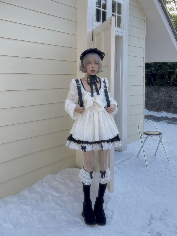 버블 슬리브 베이비 폴 드레스 [S0000011342]