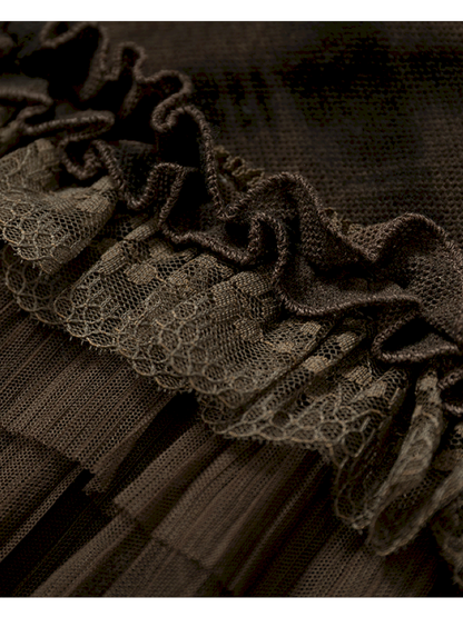 Vintage Punk Scarf Wool Knit Layer【s0000014923】