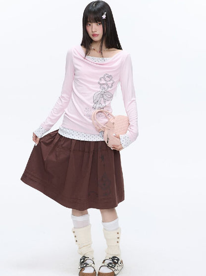 Retro Love Lock Vine Short Skirt【s0000016375】