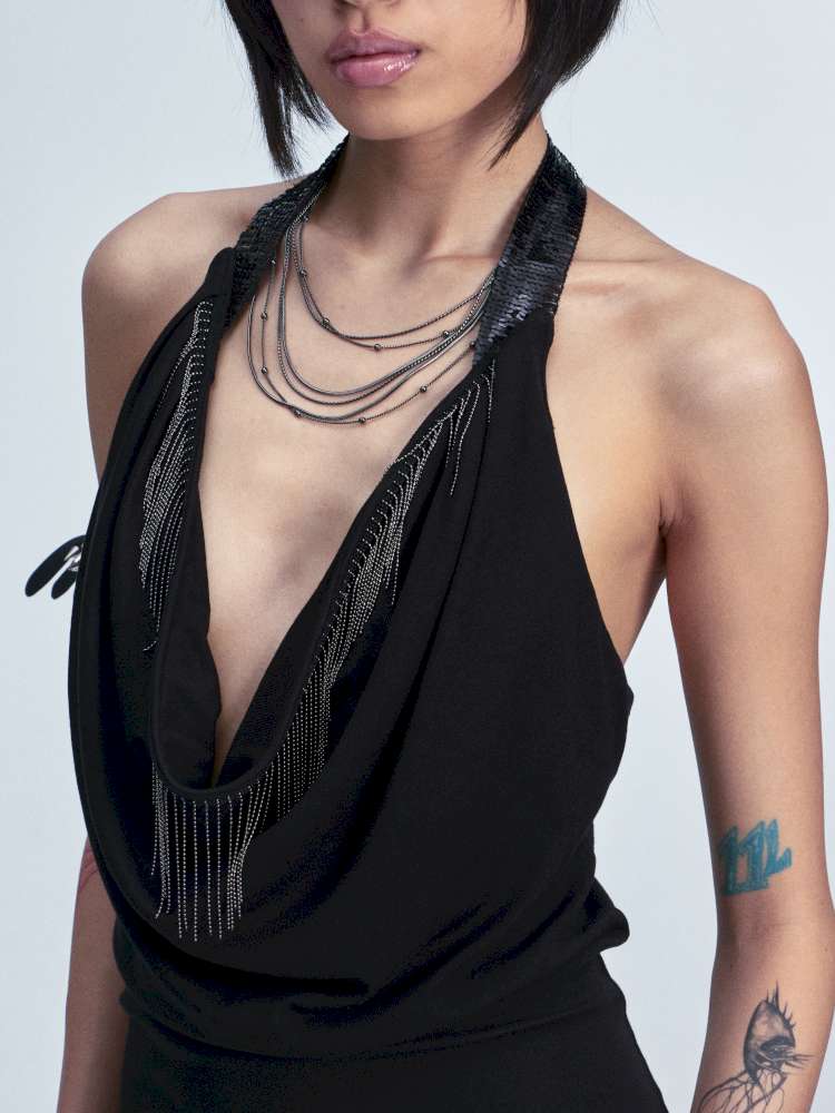 Two-Tone Cotton Slim Camisole【s0000014660】