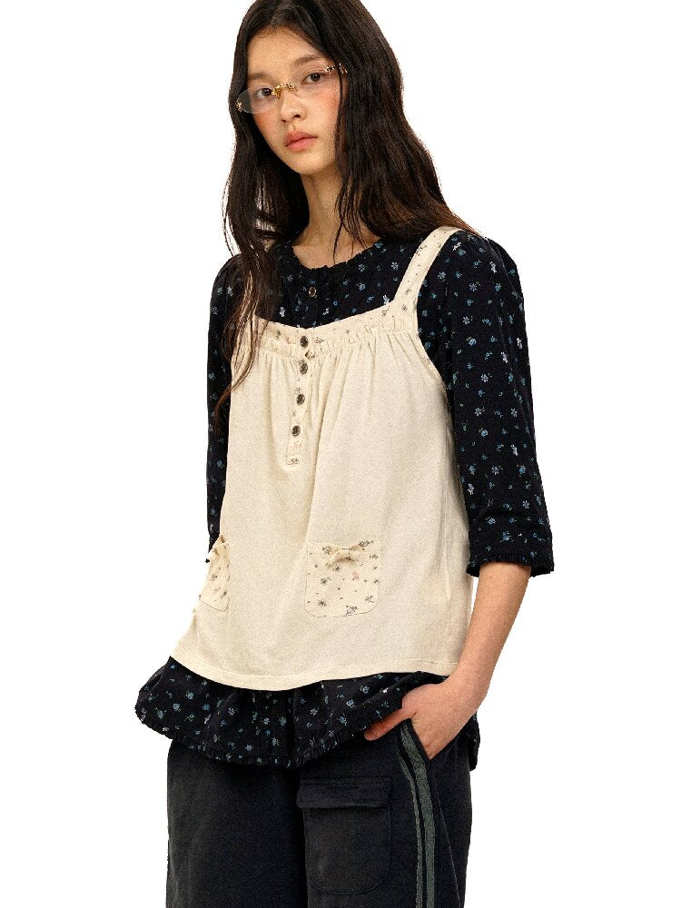 Hand Painted Floral Camisole Top【s0000017922】