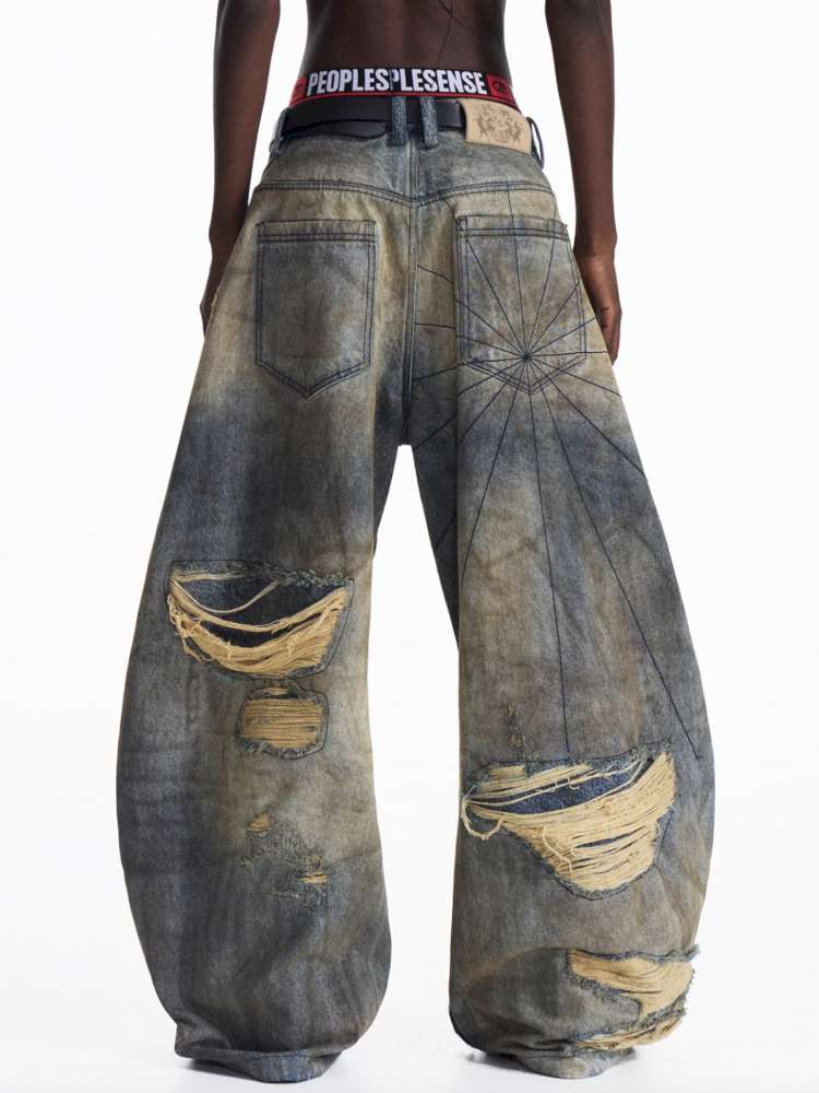 Wild Destruction Denim Wide Pants【s0000015179】