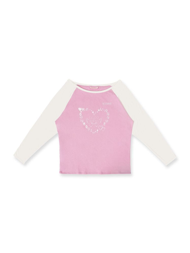 Plunge Long Sleeve T-shirt【s0000012543】