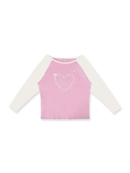Plunge Long Sleeve T-shirt【s0000012543】