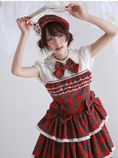 Red Retro Lolita Cake Dress【s0000016562】