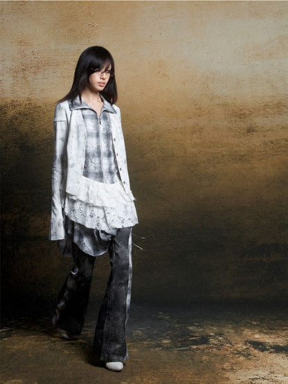 Plaid Colorblocking Splicing Dress【s0000011816】