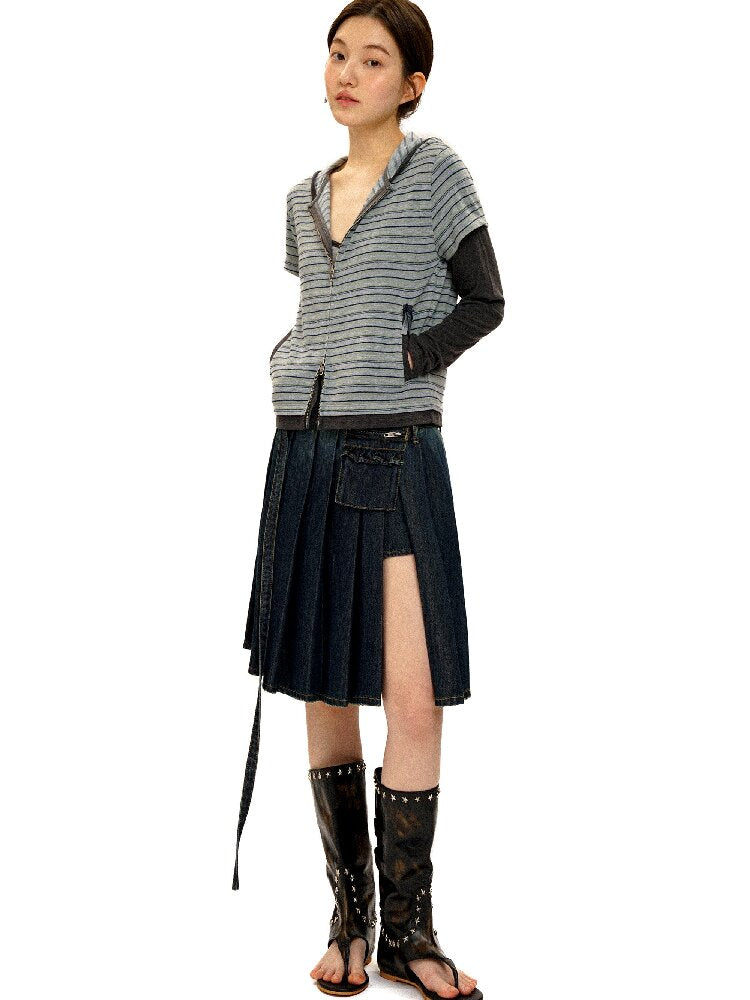 Tencel Wool Stripe Cardigan【s0000016418】