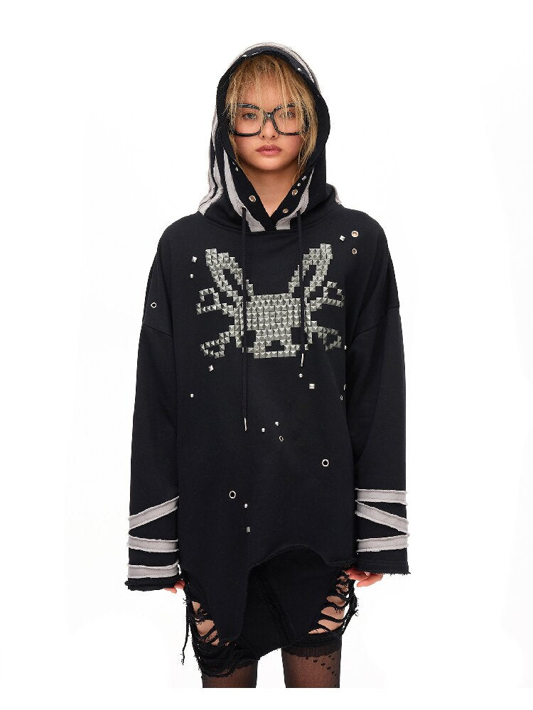 Riveted Rabbit Skull Sweatshirt【s0000016042】