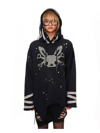 Riveted Rabbit Skull Sweatshirt【s0000016042】
